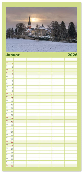 Heimat Entdecken - Eifel (CALVENDO Familienplaner 2026)