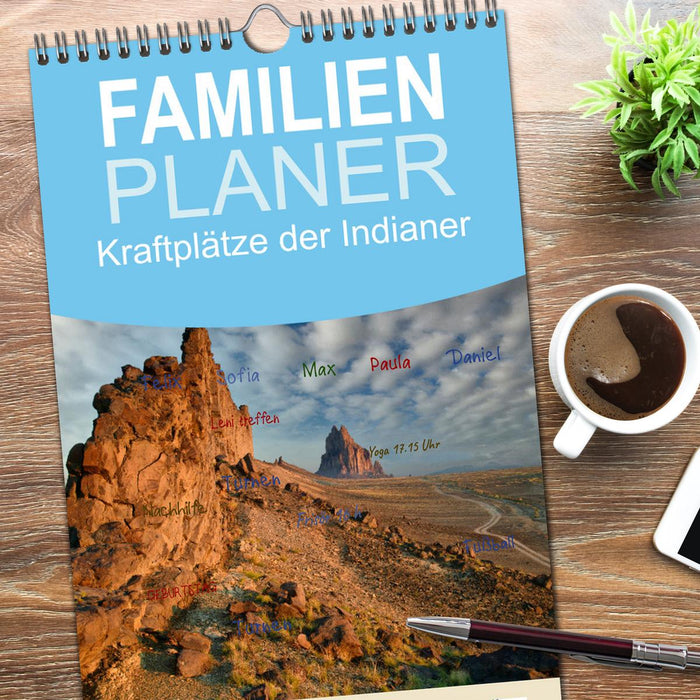 Kraftplätze der Indianer (CALVENDO Familienplaner 2026)