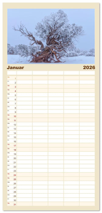 Kraftplätze der Indianer (CALVENDO Familienplaner 2026)