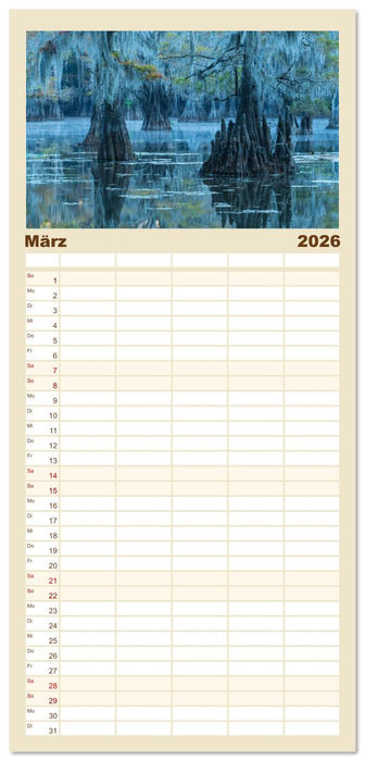 Kraftplätze der Indianer (CALVENDO Familienplaner 2026)