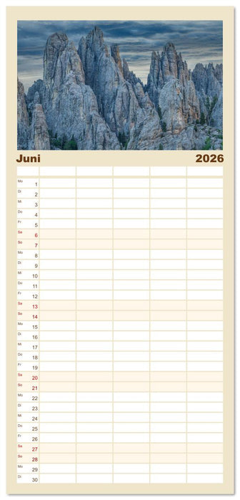 Kraftplätze der Indianer (CALVENDO Familienplaner 2026)