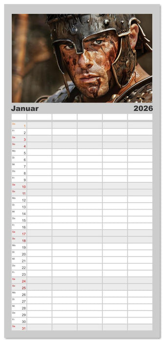 Unbeugsame Herzen (CALVENDO Familienplaner 2026)