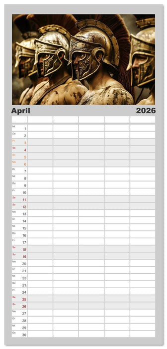 Unbeugsame Herzen (CALVENDO Familienplaner 2026)