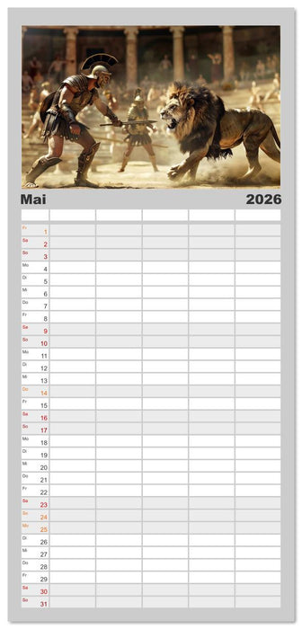 Unbeugsame Herzen (CALVENDO Familienplaner 2026)