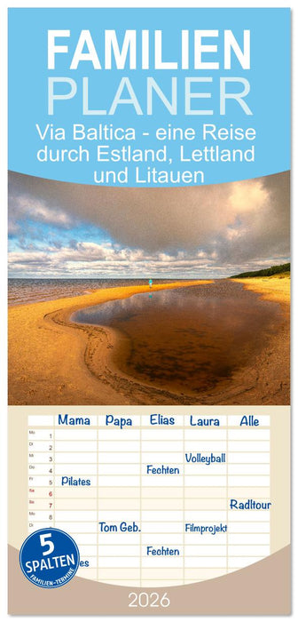 Via Baltica - eine Reise durch Estland, Lettland und Litauen (CALVENDO Familienplaner 2026)