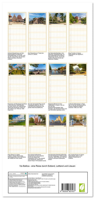 Via Baltica - eine Reise durch Estland, Lettland und Litauen (CALVENDO Familienplaner 2026)