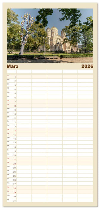 Via Baltica - eine Reise durch Estland, Lettland und Litauen (CALVENDO Familienplaner 2026)