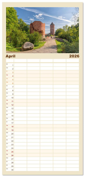 Via Baltica - eine Reise durch Estland, Lettland und Litauen (CALVENDO Familienplaner 2026)