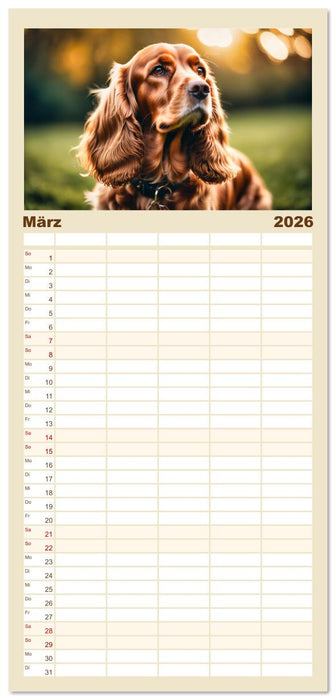 Treue Jagdbegleiter (CALVENDO Familienplaner 2026)