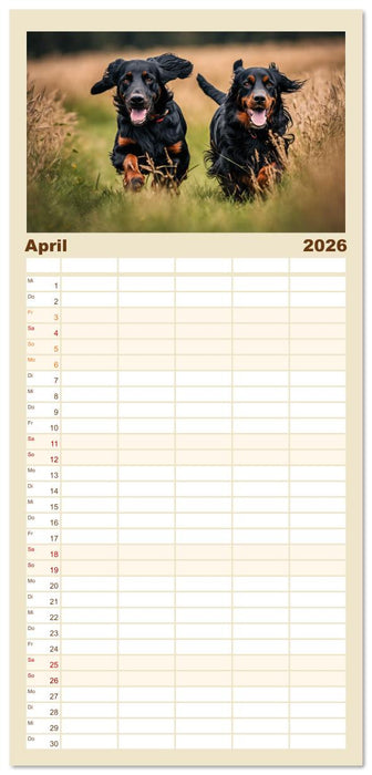 Treue Jagdbegleiter (CALVENDO Familienplaner 2026)