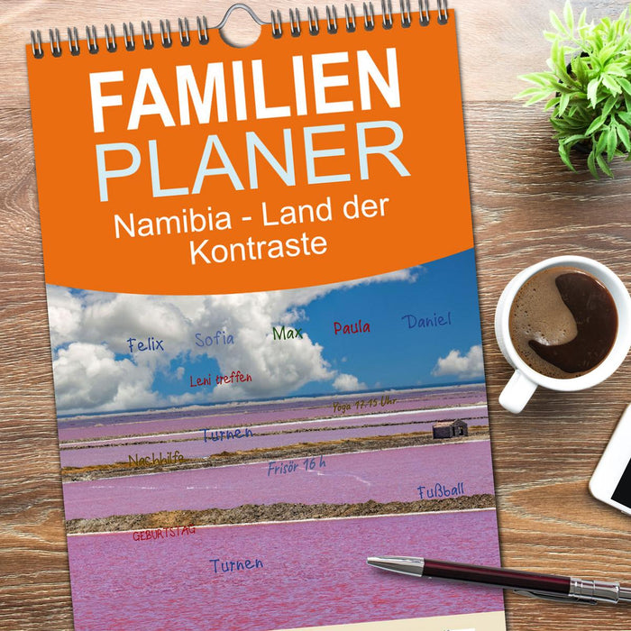 Namibia - Land der Kontraste (CALVENDO Familienplaner 2026)