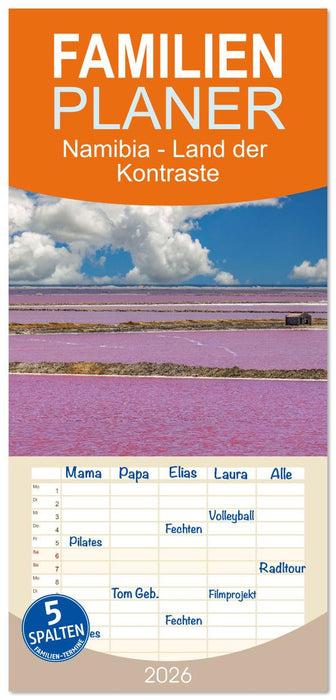 Namibia - Land der Kontraste (CALVENDO Familienplaner 2026)