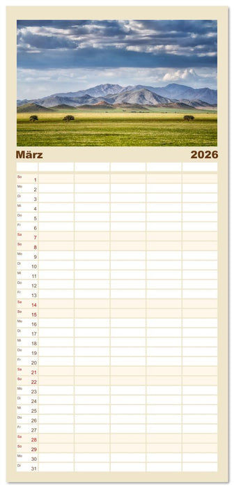 Namibia - Land der Kontraste (CALVENDO Familienplaner 2026)