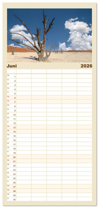 Namibia - Land der Kontraste (CALVENDO Familienplaner 2026)