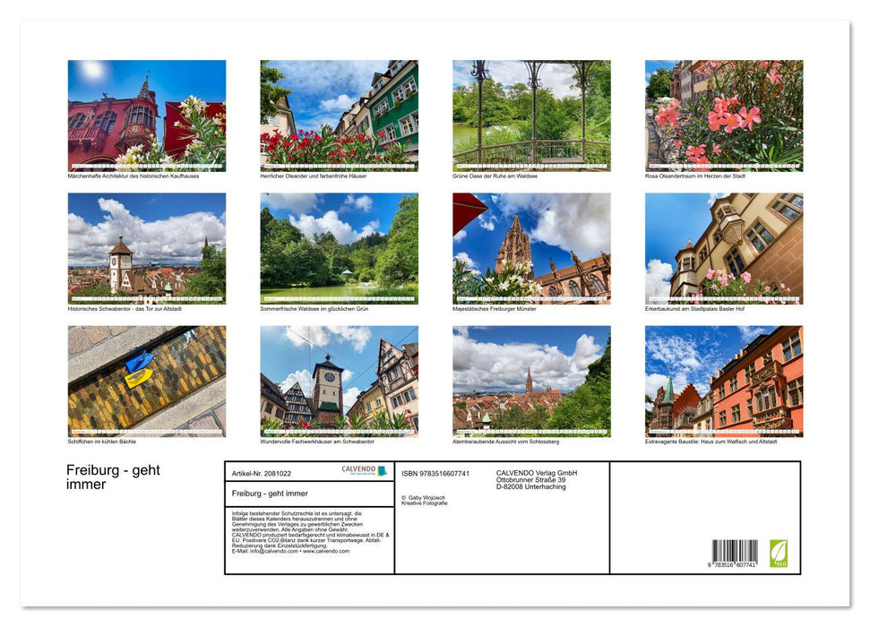 Freiburg - geht immer (CALVENDO Wandkalender 2026)