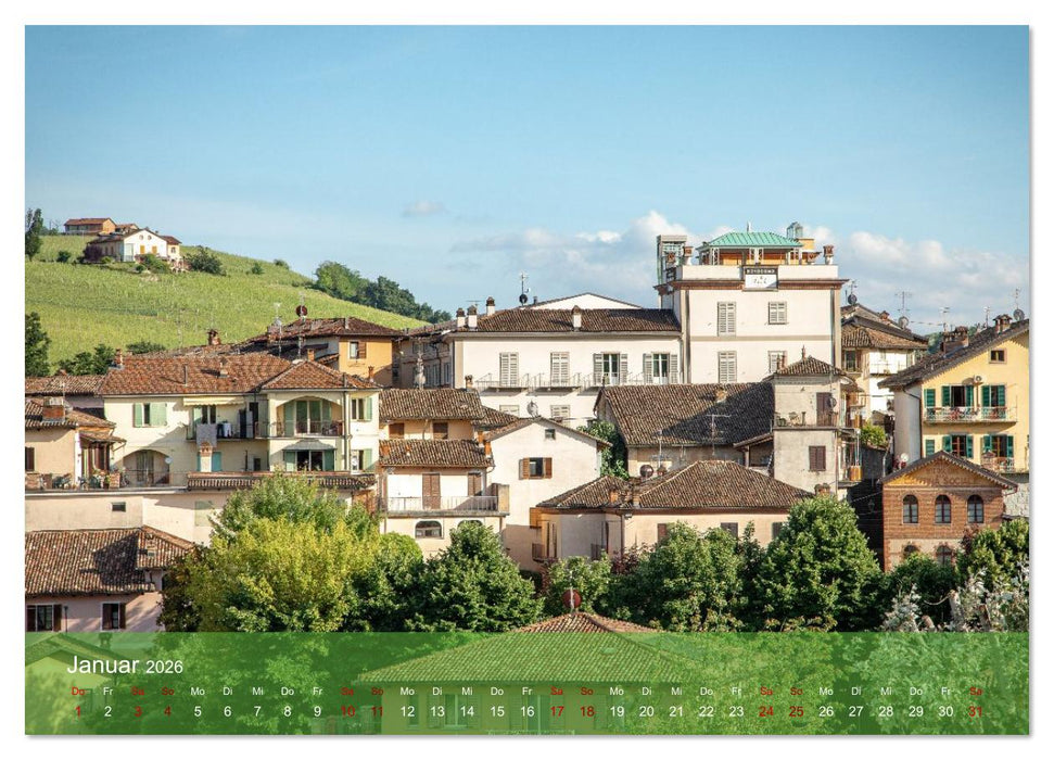Barolo in den Hügeln des Langhe (CALVENDO Wandkalender 2026)