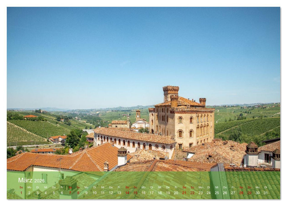 Barolo in den Hügeln des Langhe (CALVENDO Wandkalender 2026)