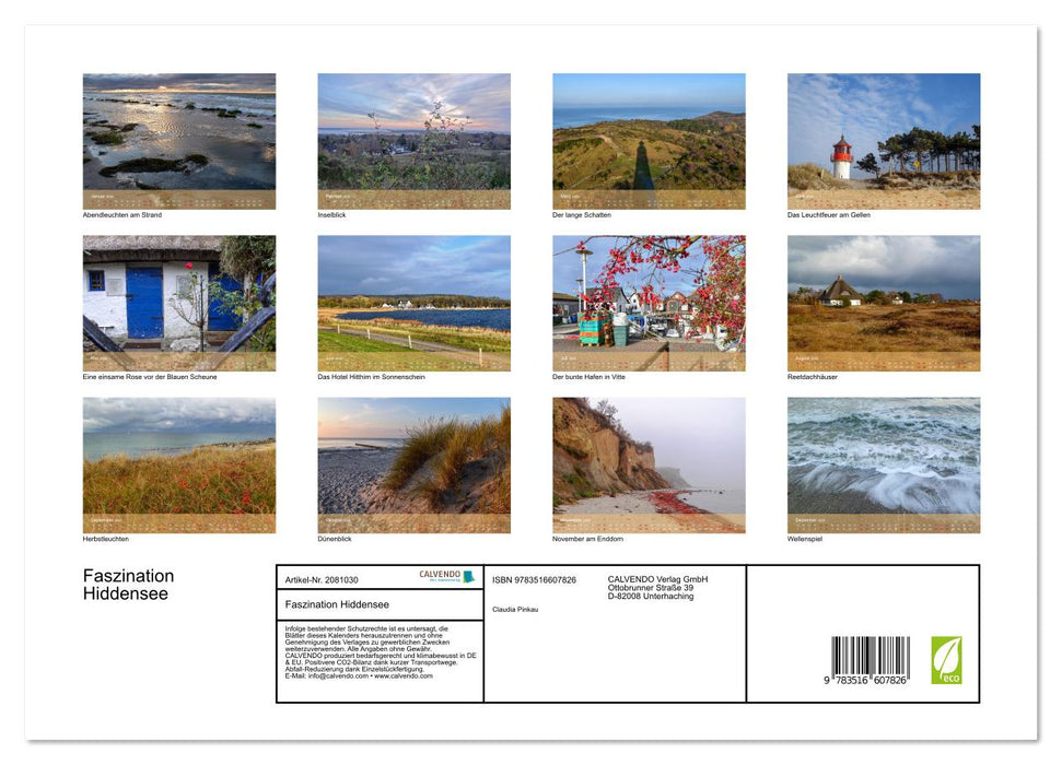 Faszination Hiddensee (CALVENDO Wandkalender 2026)