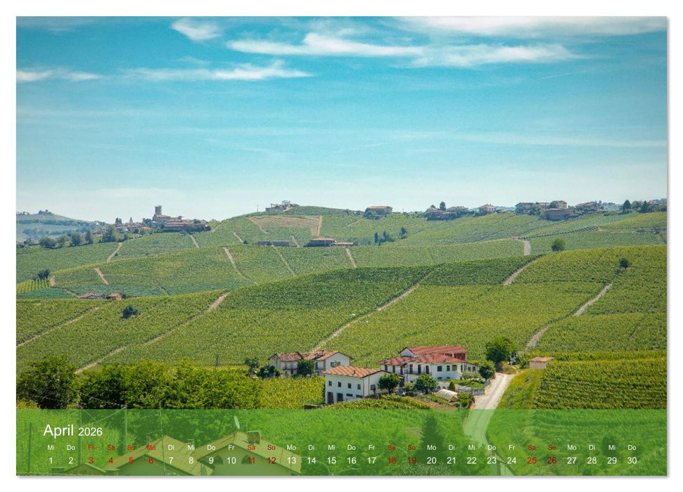 Barolo in den Hügeln des Langhe (CALVENDO Premium Wandkalender 2026)