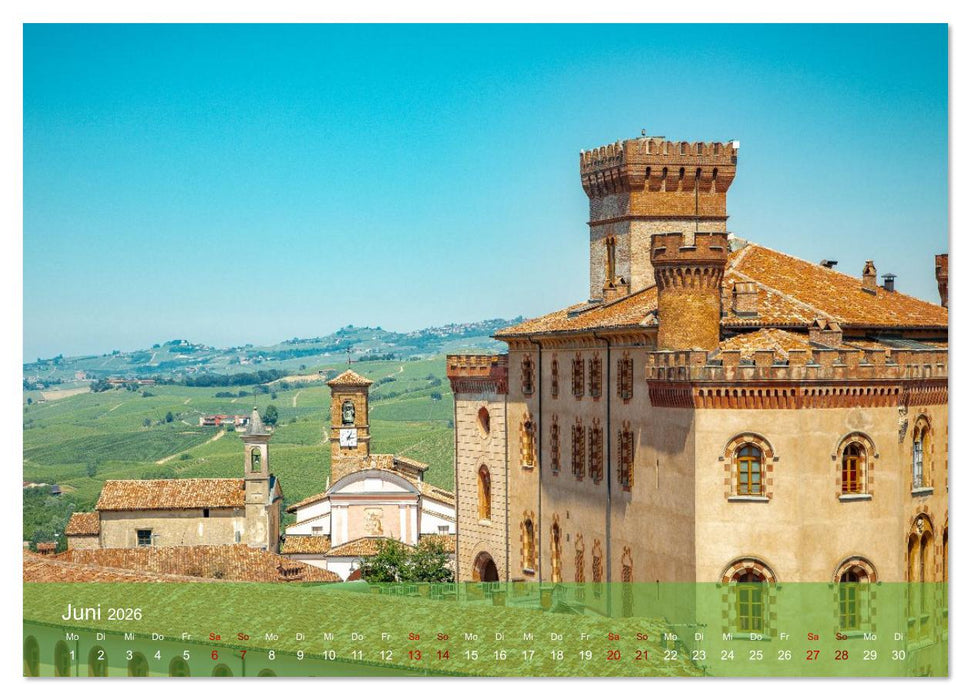 Barolo in den Hügeln des Langhe (CALVENDO Premium Wandkalender 2026)