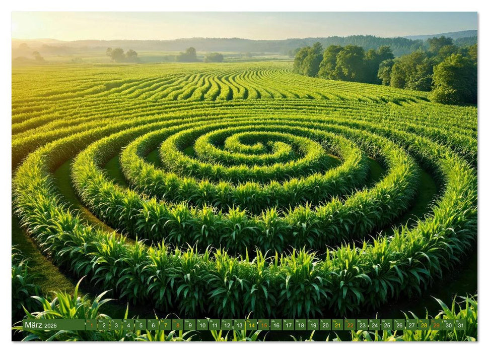 Faszination LABYRINTH - unterwegs in der Natur (CALVENDO Wandkalender 2026)
