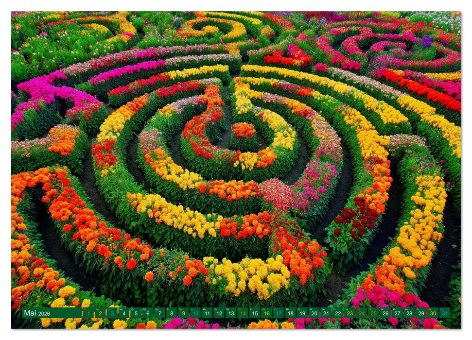 Faszination LABYRINTH - unterwegs in der Natur (CALVENDO Wandkalender 2026)