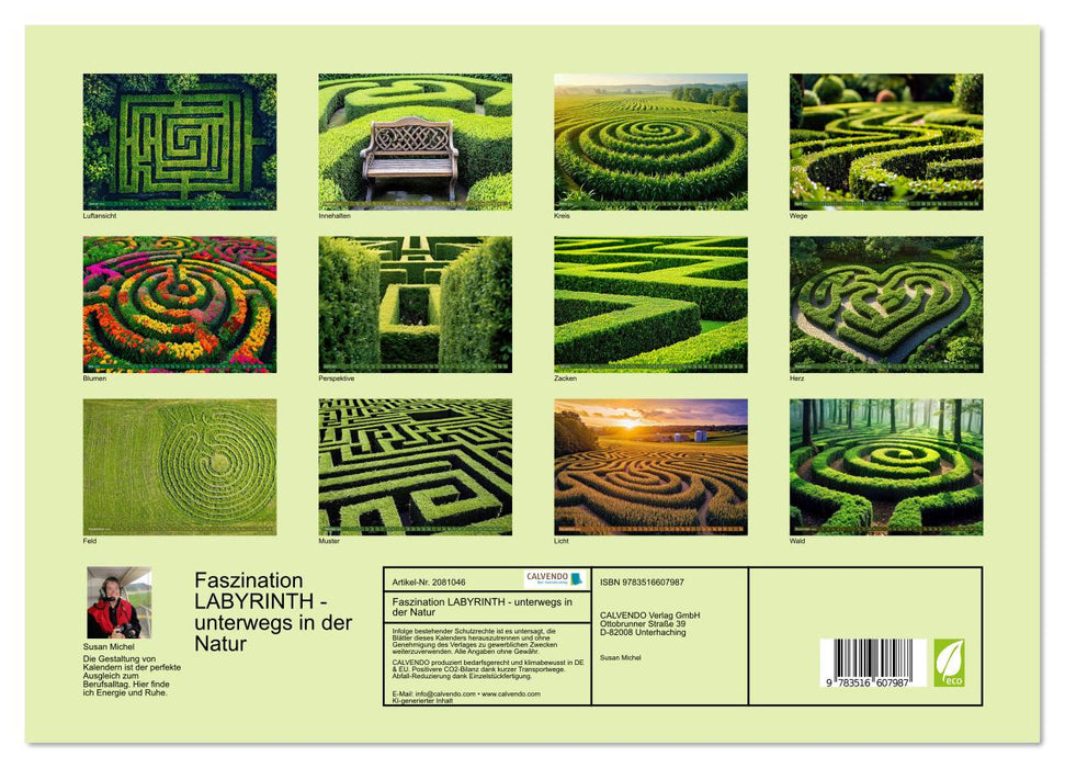 Faszination LABYRINTH - unterwegs in der Natur (CALVENDO Premium Wandkalender 2026)