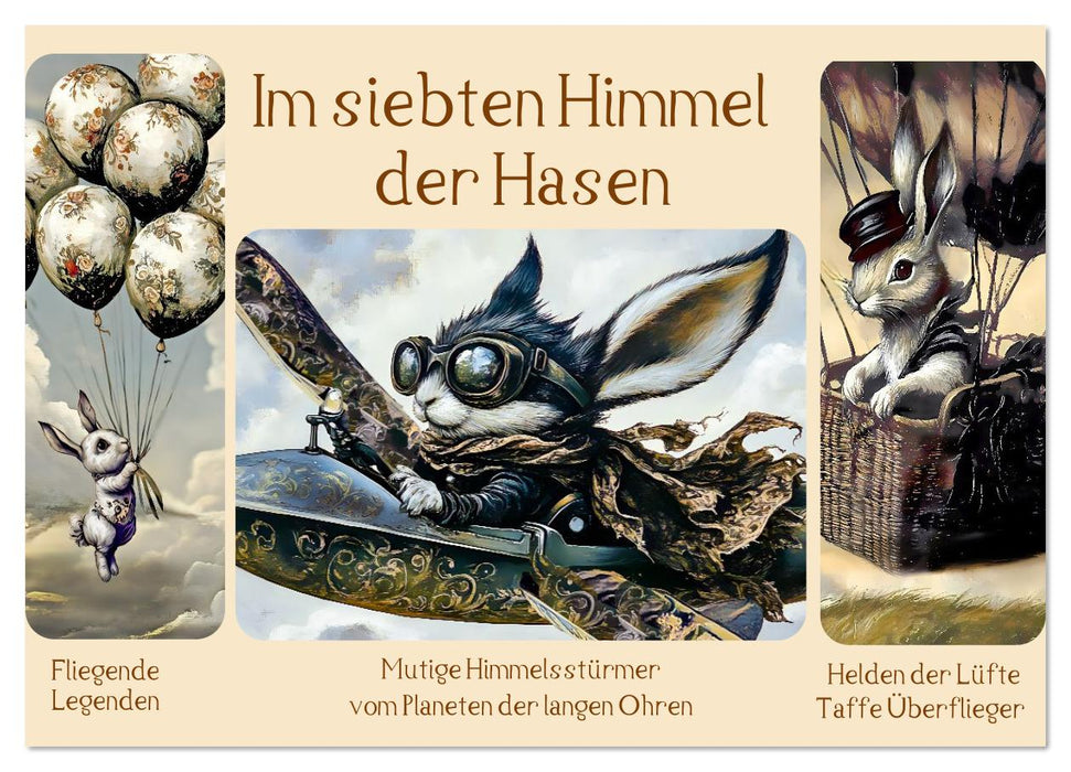 Im siebten Himmel der Hasen (CALVENDO Wandkalender 2026)