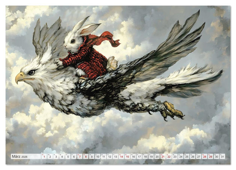Im siebten Himmel der Hasen (CALVENDO Wandkalender 2026)
