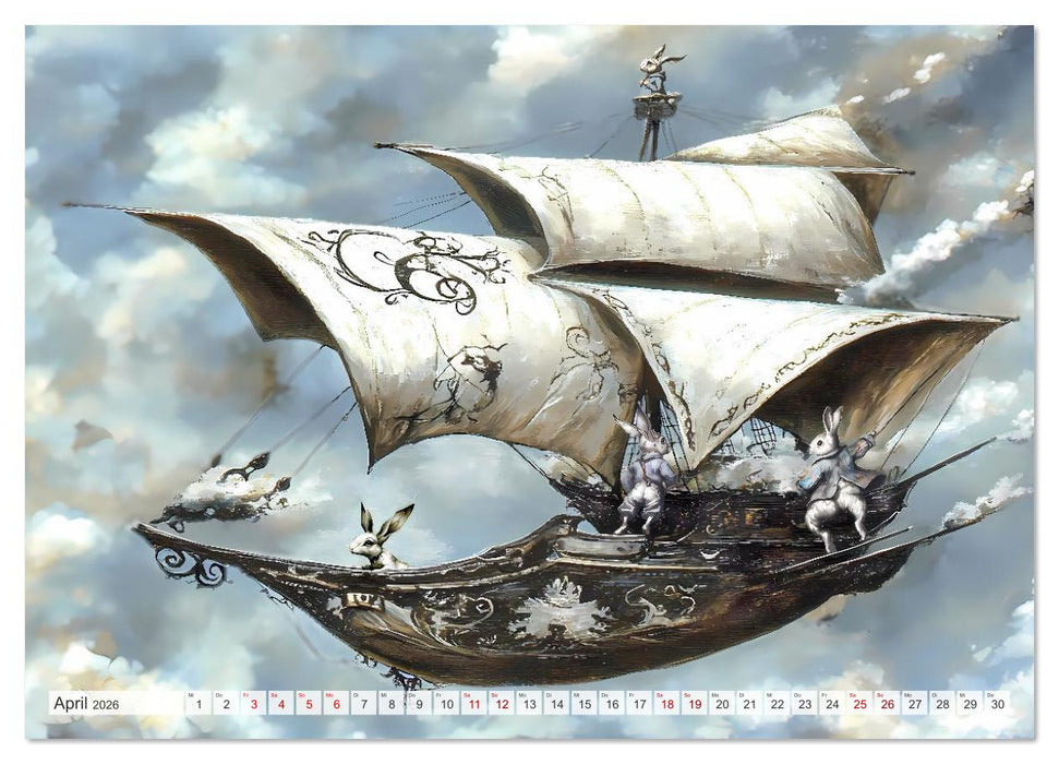 Im siebten Himmel der Hasen (CALVENDO Wandkalender 2026)