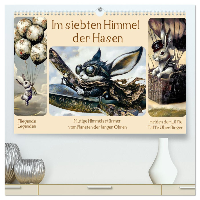 Im siebten Himmel der Hasen (CALVENDO Premium Wandkalender 2026)