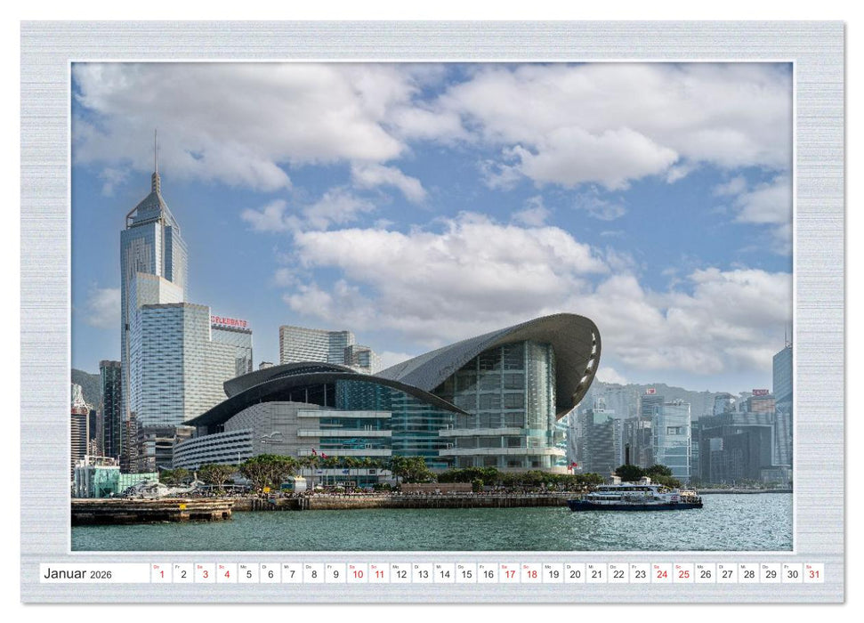 Urbaner Zauber: Das Zentrum Hongkongs (CALVENDO Premium Wandkalender 2026)