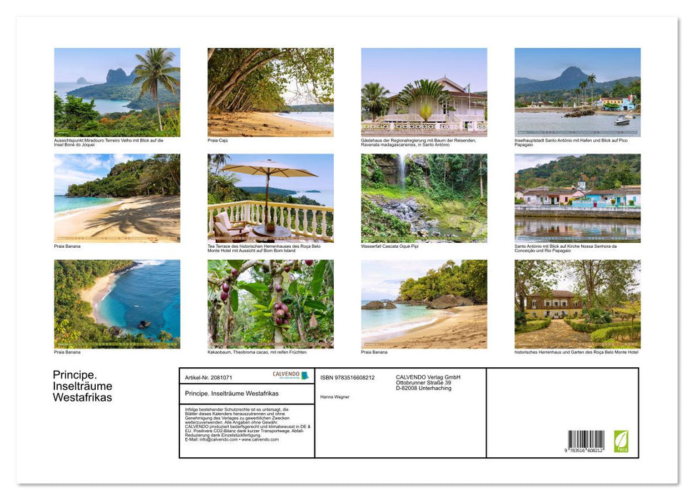 Principe. Inselträume Westafrikas (CALVENDO Wandkalender 2026)