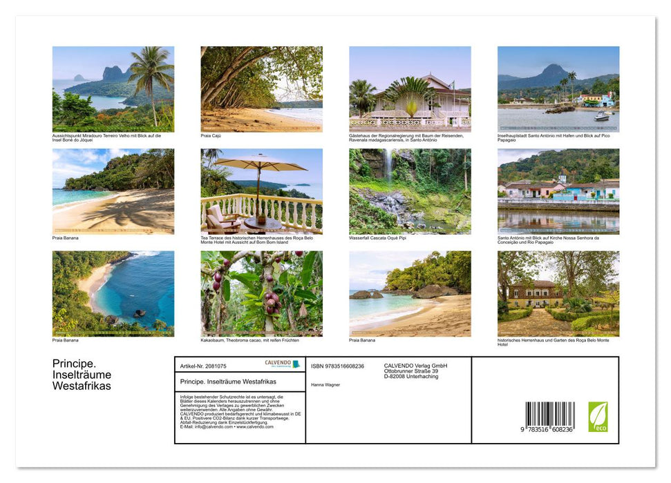 Principe. Inselträume Westafrikas (CALVENDO Premium Wandkalender 2026)