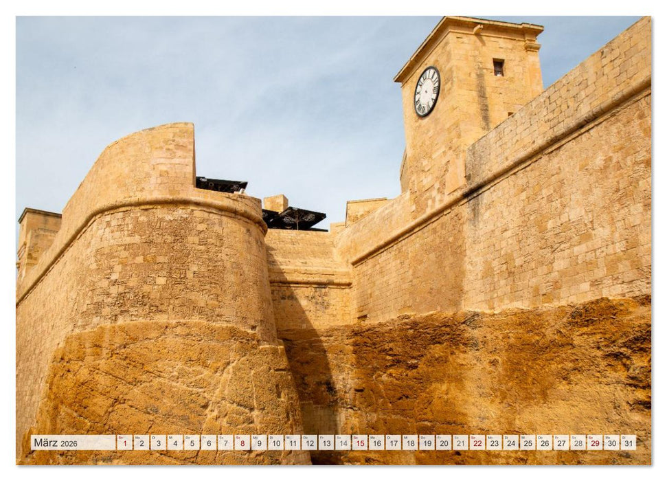 Malta – Historisches Juwel im Mittelmeer (CALVENDO Wandkalender 2026)
