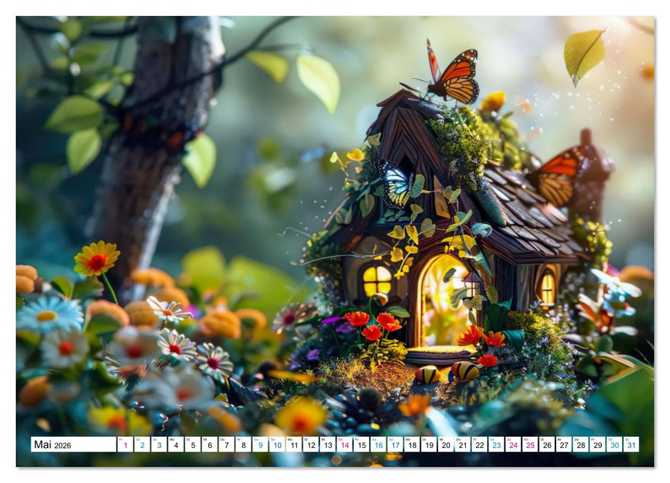 Verborgene Elfenoasen (CALVENDO Wandkalender 2026)