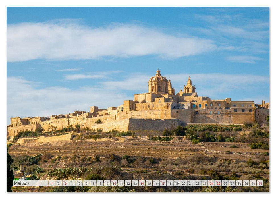 Malta – Historisches Juwel im Mittelmeer (CALVENDO Premium Wandkalender 2026)