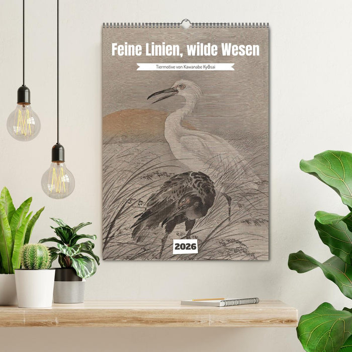 Feine Linien, wilde Wesen (CALVENDO Wandkalender 2026)