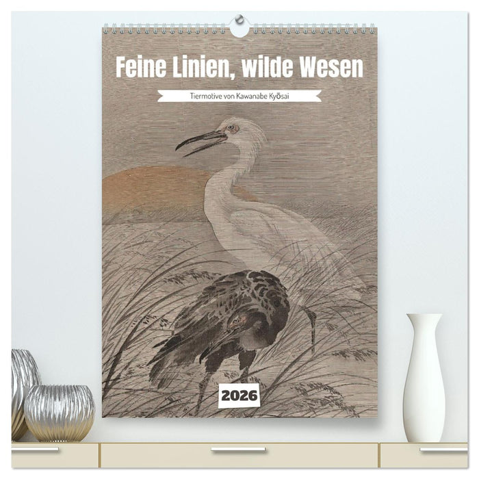 Feine Linien, wilde Wesen (CALVENDO Premium Wandkalender 2026)