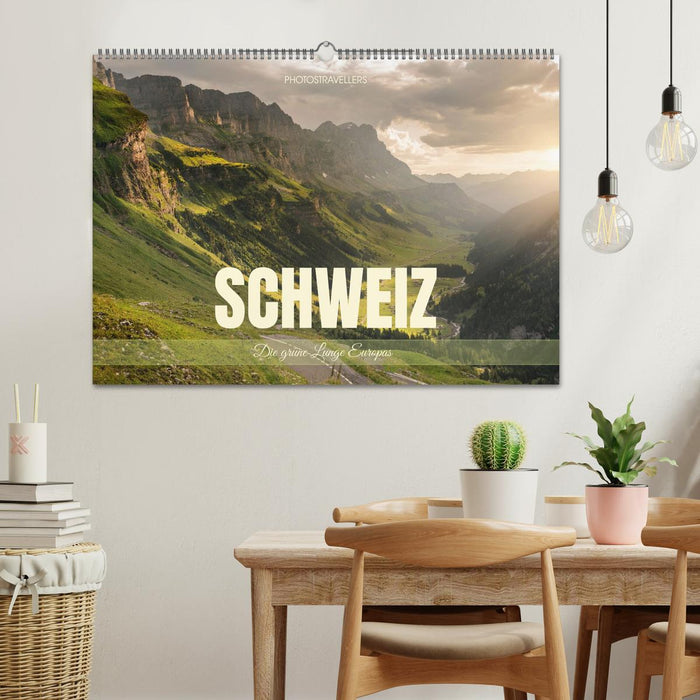 Schweiz - Die grüne Lunge Europas (CALVENDO Wandkalender 2026)