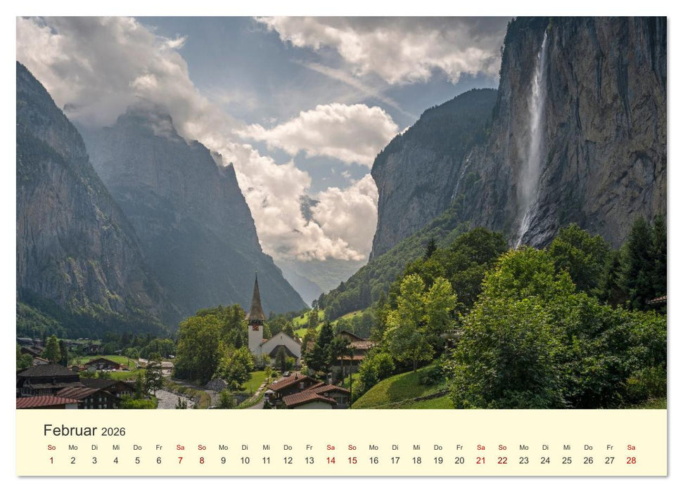Schweiz - Die grüne Lunge Europas (CALVENDO Wandkalender 2026)