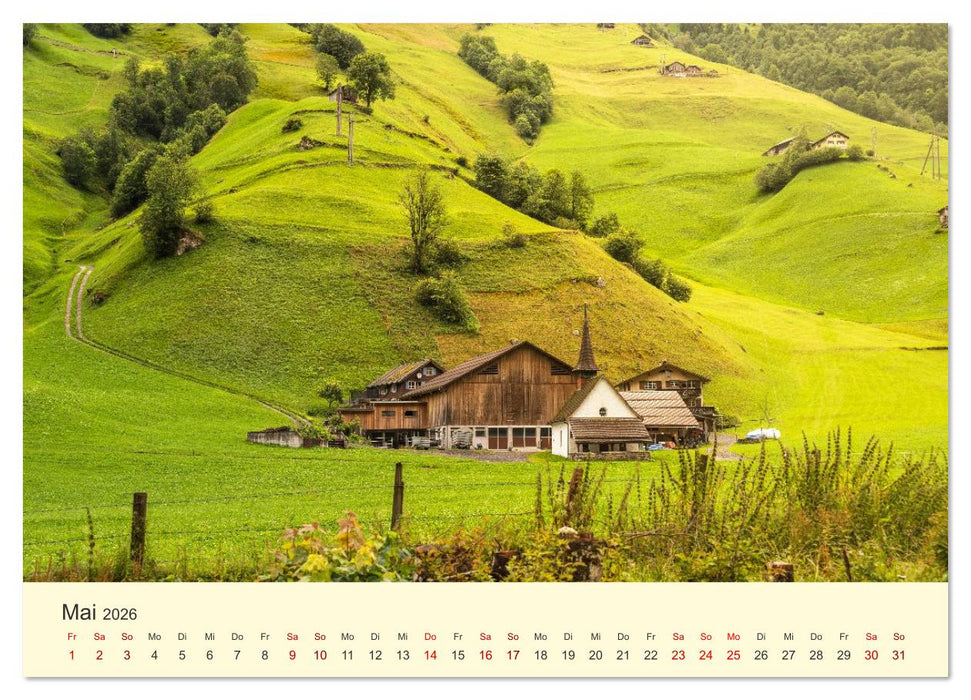 Schweiz - Die grüne Lunge Europas (CALVENDO Wandkalender 2026)