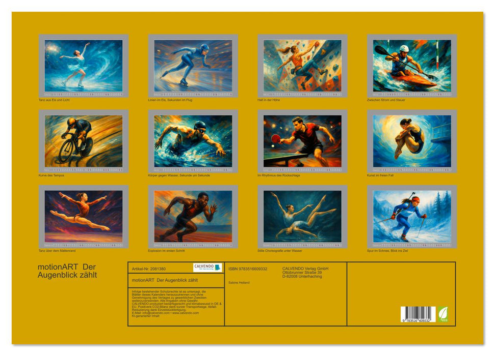 motionART Der Augenblick zählt (CALVENDO Wandkalender 2026)