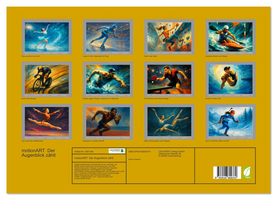 motionART Der Augenblick zählt (CALVENDO Premium Wandkalender 2026)
