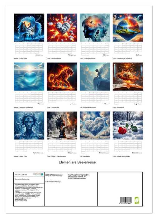 Elementare Seelenreise (CALVENDO Wandkalender 2026)