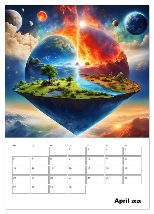 Elementare Seelenreise (CALVENDO Premium Wandkalender 2026)