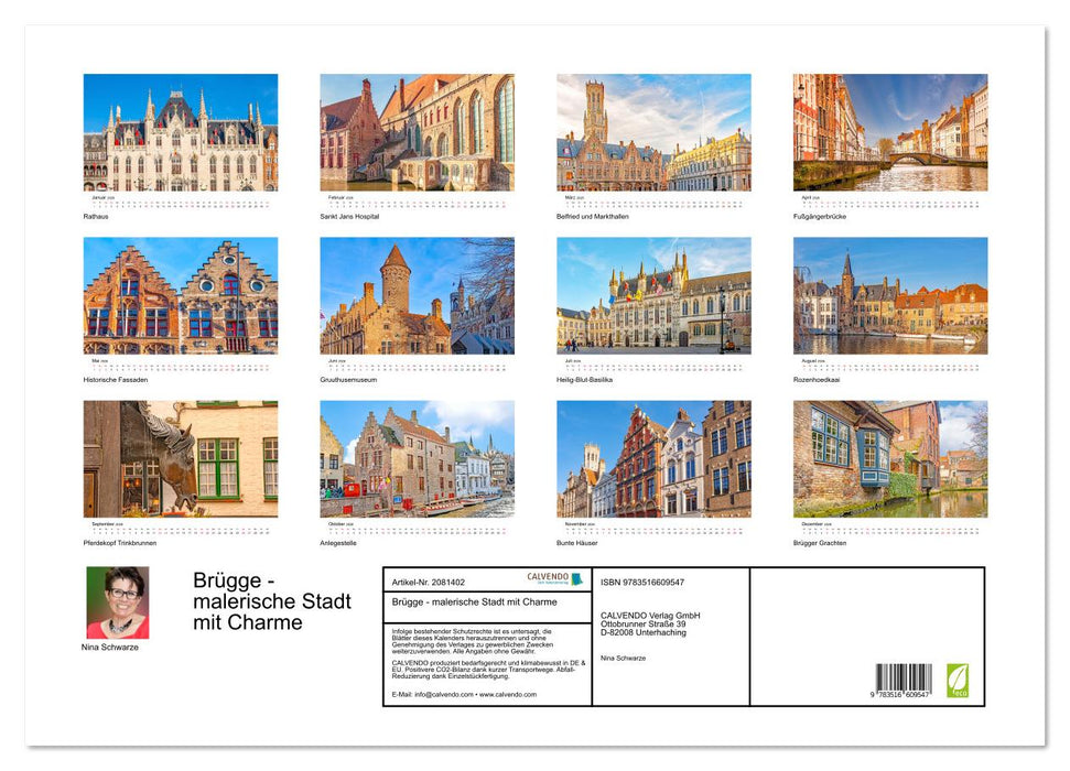 Brügge - malerische Stadt mit Charme (CALVENDO Wandkalender 2026)