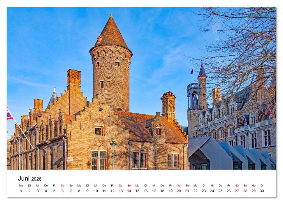 Brügge - malerische Stadt mit Charme (CALVENDO Wandkalender 2026)