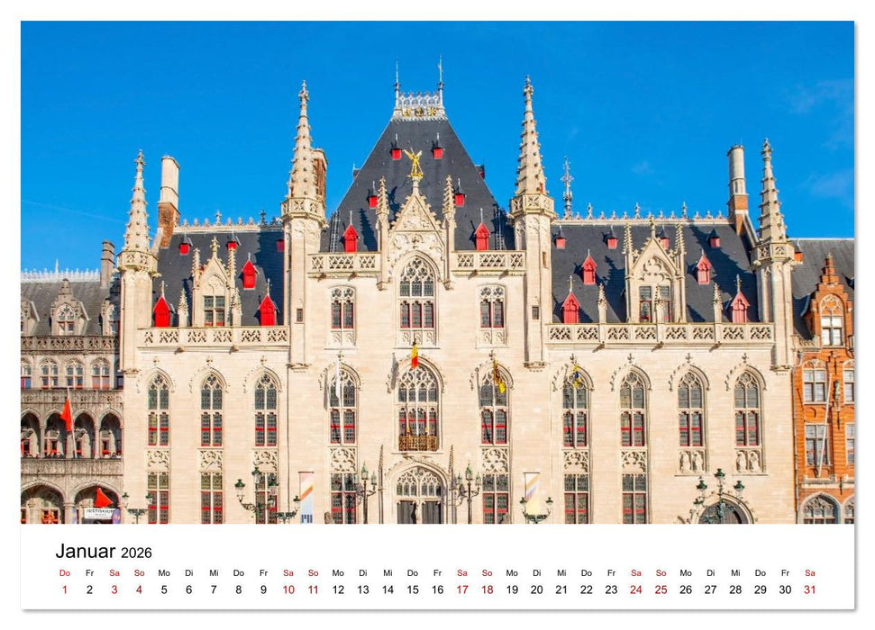 Brügge - malerische Stadt mit Charme (CALVENDO Premium Wandkalender 2026)
