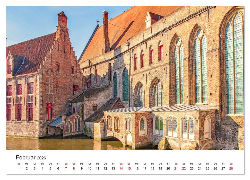 Brügge - malerische Stadt mit Charme (CALVENDO Premium Wandkalender 2026)